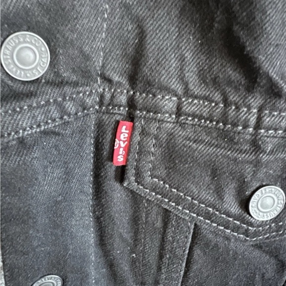 Levi’s Men’s Sherpa Trucker Jacket Black Duvall 16365‑0054 Size Small – Excellen - Picture 4 of 11